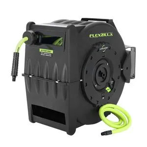 Legacy Manufacturing Flexzilla Pro Retractable Air Hose Reel with Levelwind Technology, 3/8" x 50'