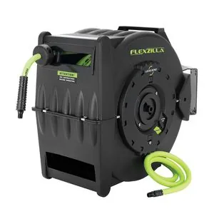 Legacy Manufacturing Flexzilla Pro Retractable Air Hose Reel with Levelwind Technology, 1/2" x 50'