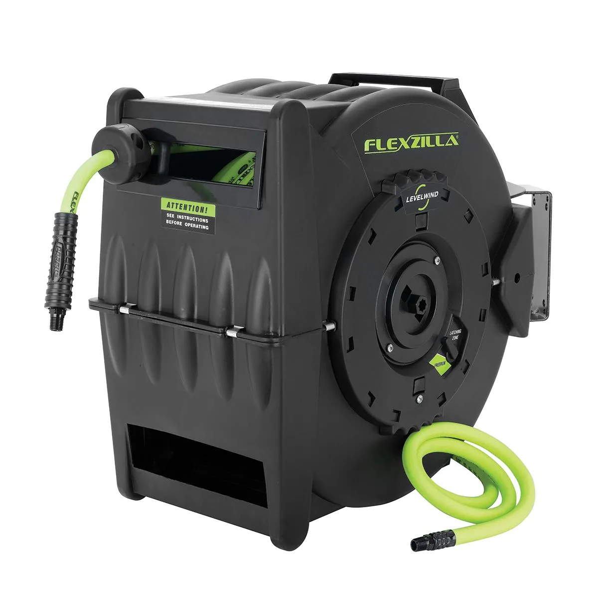 Legacy Manufacturing Flexzilla Pro Retractable Air Hose Reel with Levelwind Technology, 1/2" x 50'