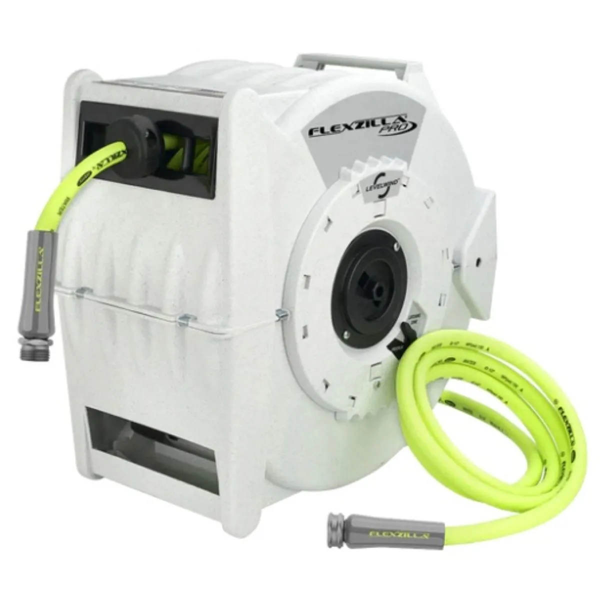 Legacy Manufacturing Flexzilla Pro Retractable Water Hose Reel with Levelwind Technology, 1/2" x 70'