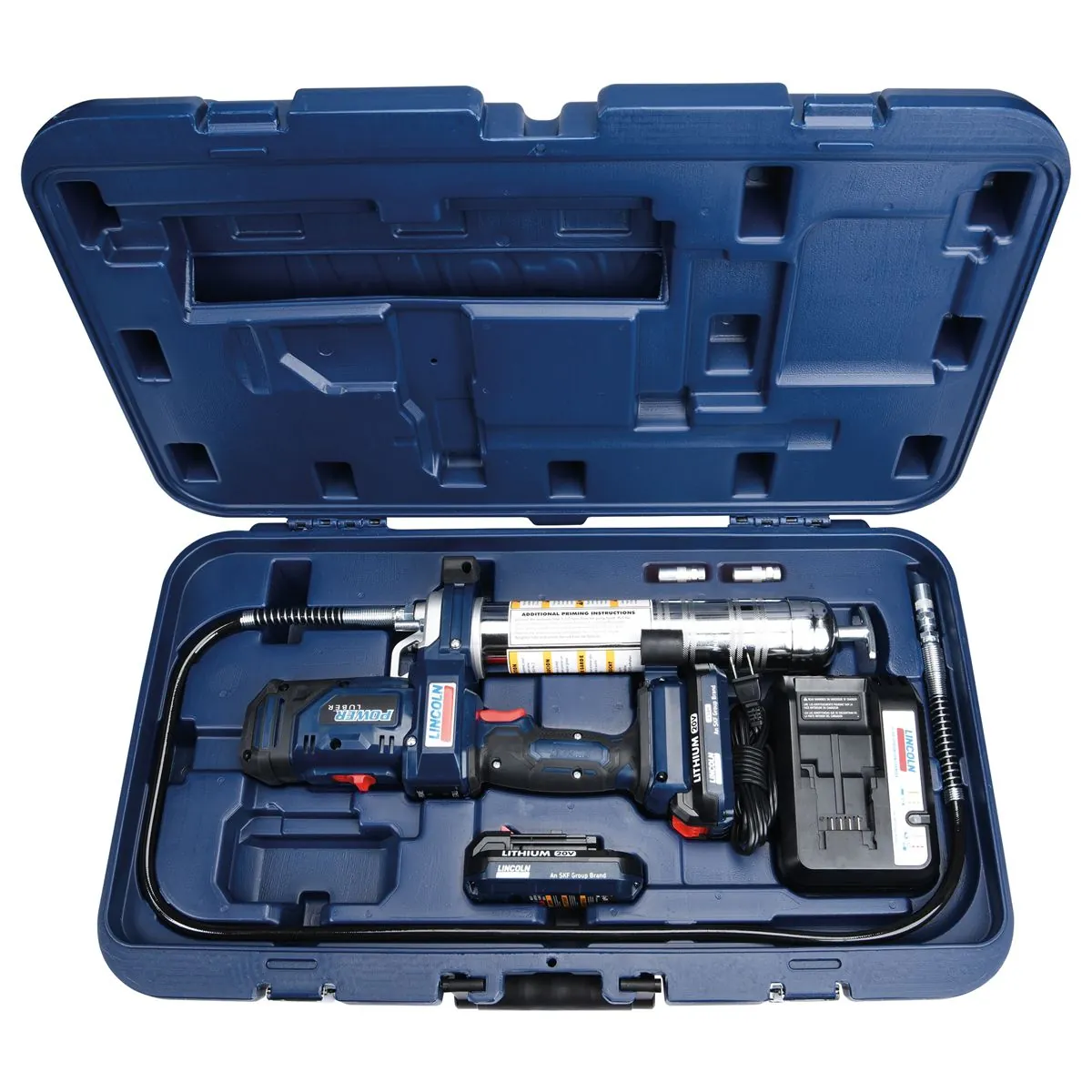 Lincoln Lubrication PowerLuber 20V Lithium Ion 2 Speed Cordless Grease Gun 2 Battery