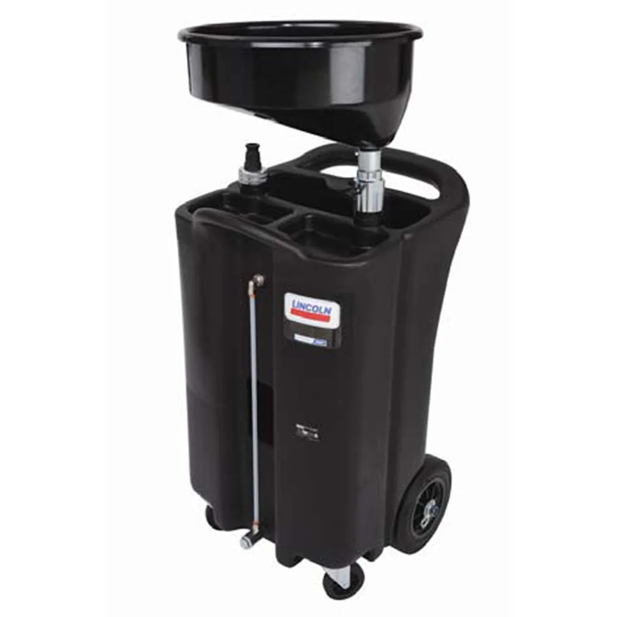 Lincoln Lubrication Portable Plastic Used Fluid Gravity Drain - 26-Gallon, Black