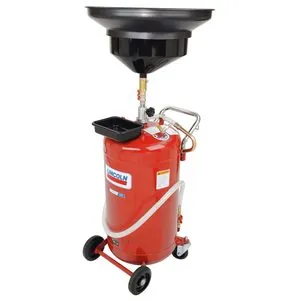 Lincoln Lubrication Pressurized, Self-evacuating, Used Fluid Drain, 25 Gallon, Red