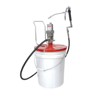 Lincoln Lubrication Portable Pneumatic Grease Pump, Fits 25-50 lbs. Pails, 40:1 Ratio