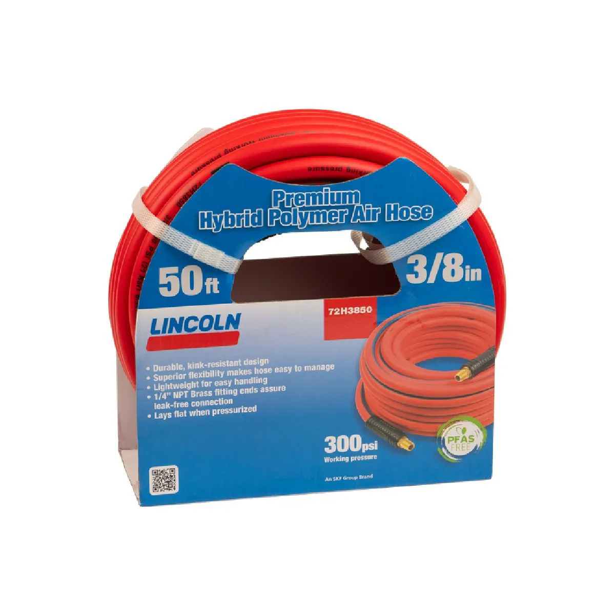 Lincoln Lubrication 72N3850 50 foot 3/8 in premium nitrile rubber air/water hose?