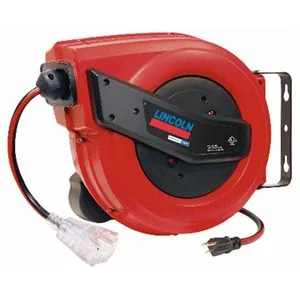 Lincoln Lubrication 91039 60-foot retractable electric power cord reel