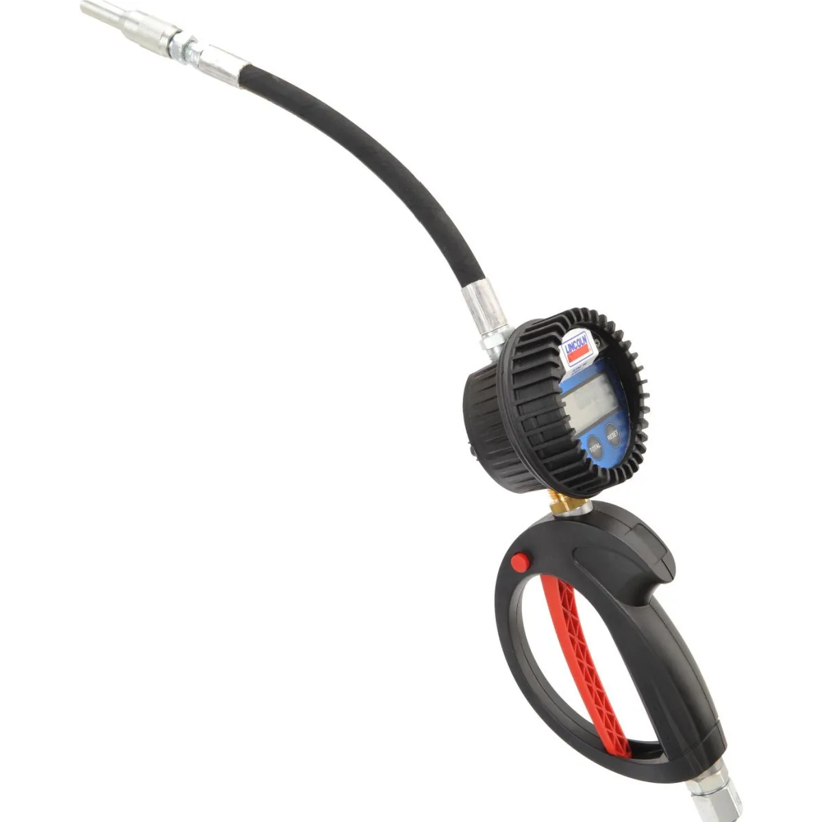 Lincoln Lubrication 982 10 GPM Multi-Measure Digital Oil/Anti-Freeze Meter with Flexible Hose and Auto-Nozzle