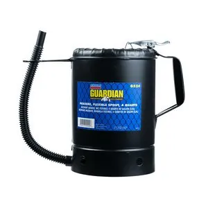 Lincoln Lubrication MEASURE LIQUID 4 QT. PAINTED STEEL FLEXIBLE SPOUT