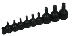 9 pc. 1/4" and 3/8" Dr. Torx Bit Set