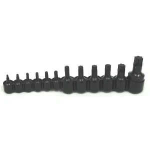 Lisle SOCKET SET TORX 12 PC 1/4 & 3/8 & 1/2IN. DRIVE