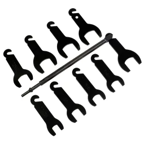 Lisle Pneumatic Fan Clutch Wrench Set, 10 pc.