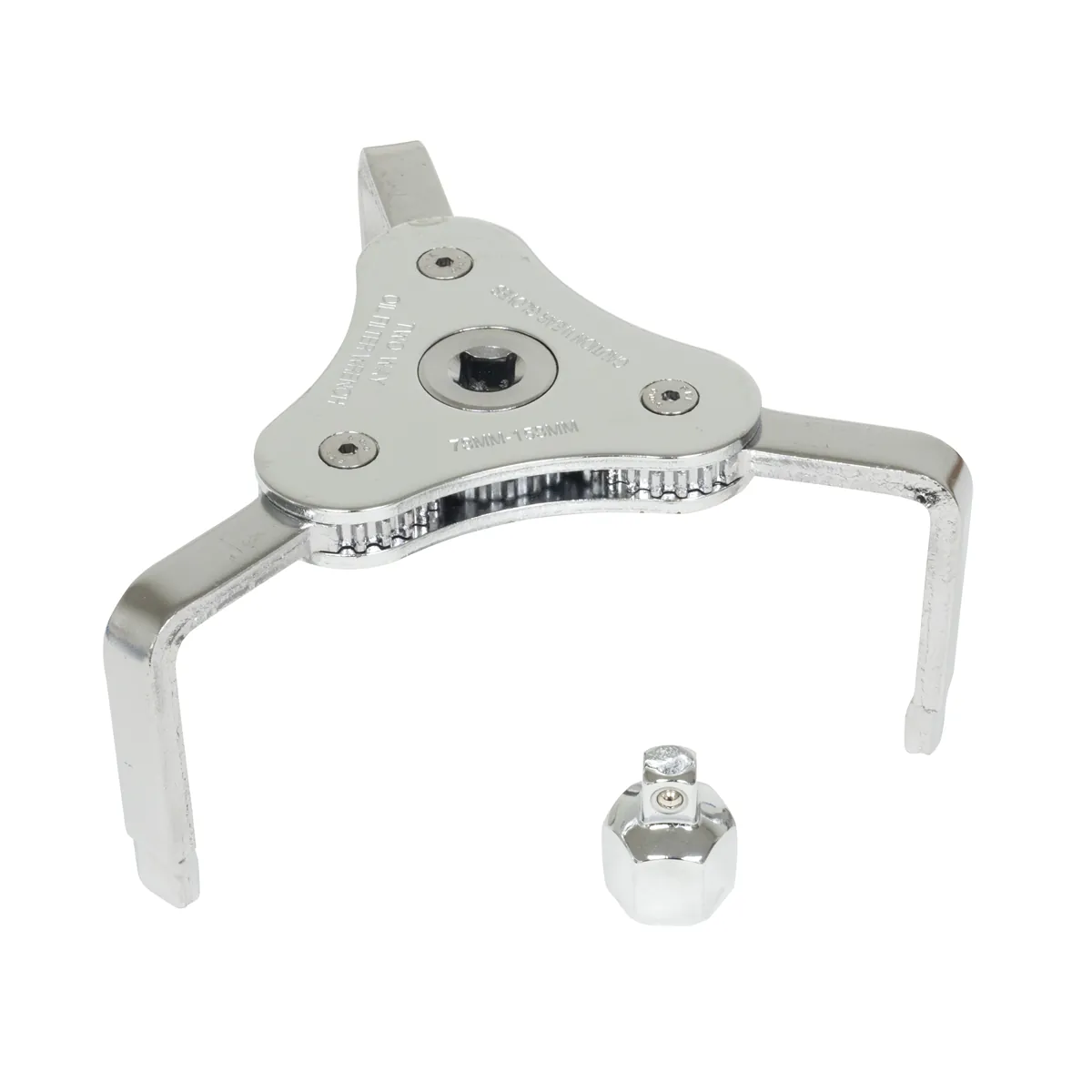 Lisle 73-153mm 3 Jaw Wrench w/ Adapter