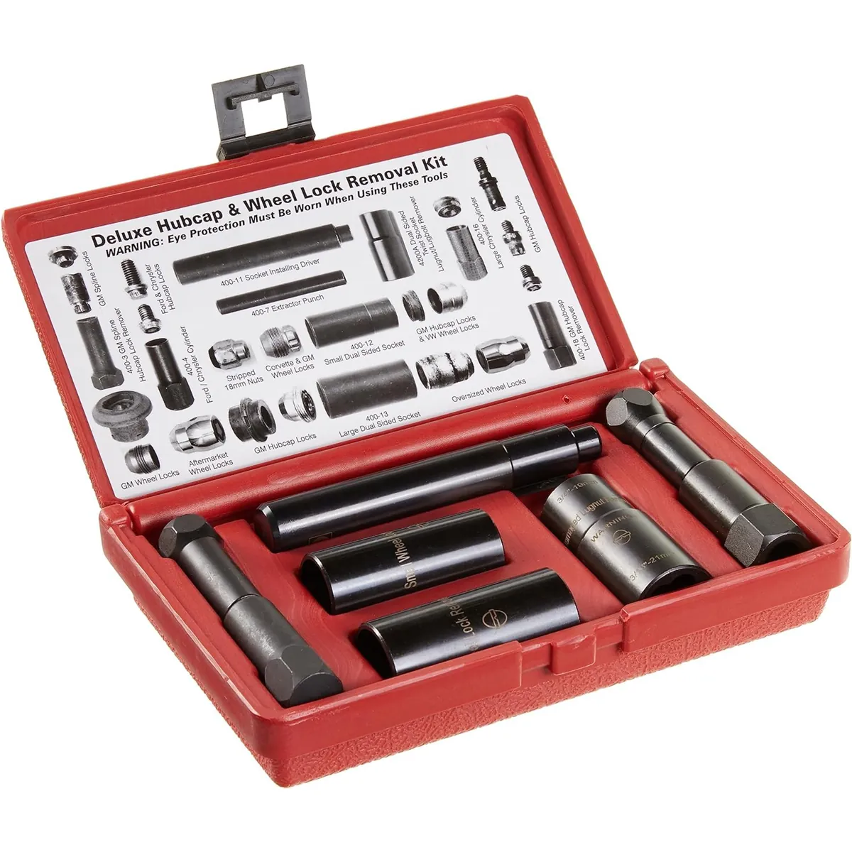 Milton Industries LTI Tool By MIlton 1/2" Dr. Wheel Lock & Hubcap Kit