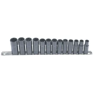 Milton Industries LTI Tool By MIlton 13 Piece 3/8" Drive Deep Well Twist Socket Damaged Fastener Removal System( Includes Twist Sockets 4