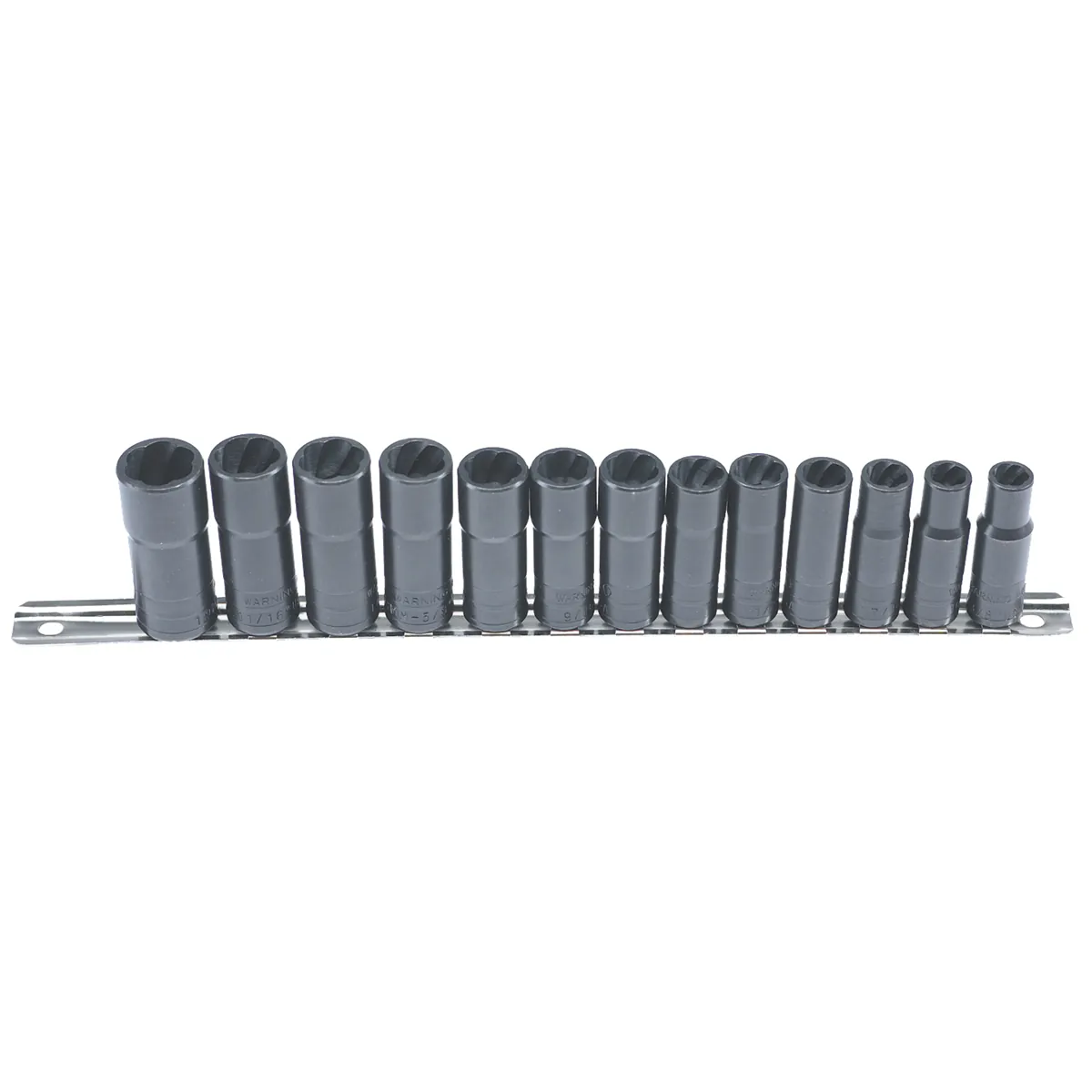 Milton Industries LTI Tool By MIlton 13 Piece 3/8" Drive Deep Well Twist Socket Damaged Fastener Removal System( Includes Twist Sockets 4