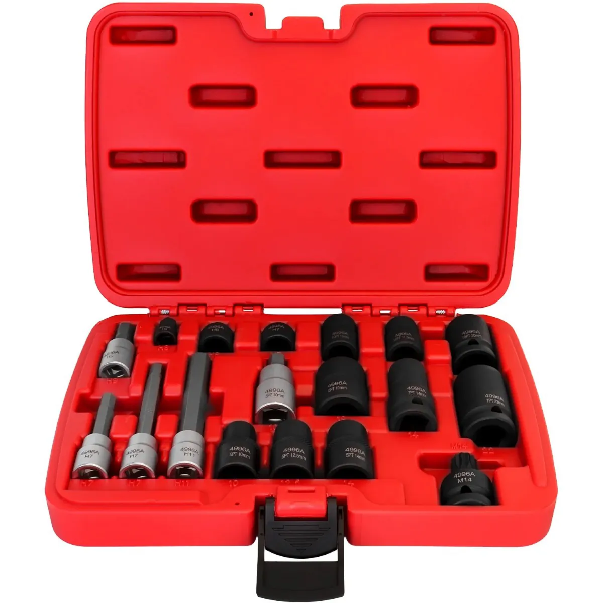 Milton Industries 18 Piece Foreign and Domestic Brake Caliper Socket Set
