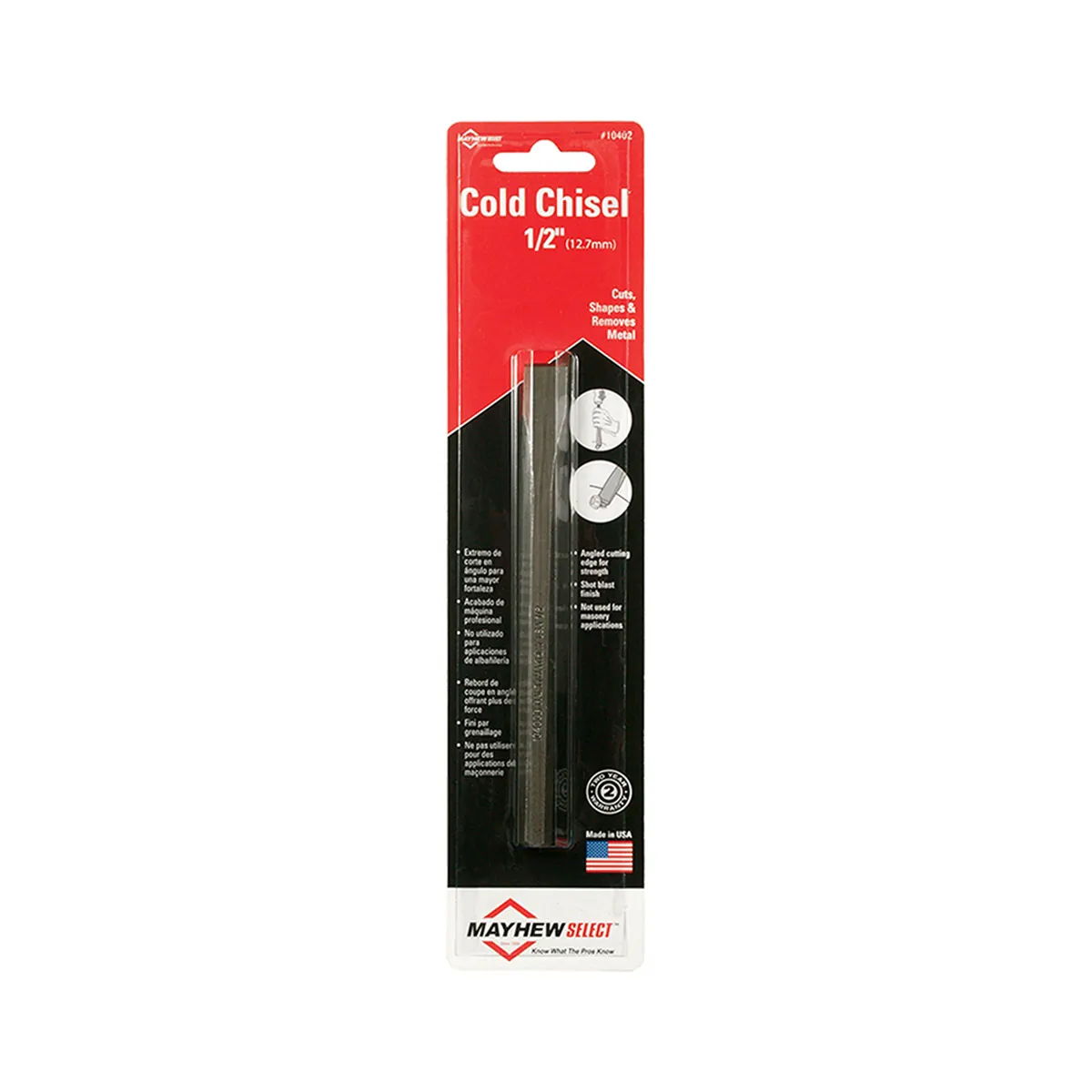 Mayhew Cold Chisel 1/2 Inch x 6 Inch