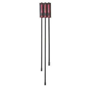 Mayhew 3PC Long & Heavy Curved Pry Bar Set [48/58/44]