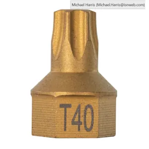 Mayhew T40 Torx&reg; Dual Drive Bit, 7/16" Drive
