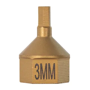 Mayhew 3 MM Metric Hex Dual Drive Bit, 7/16" Drive
