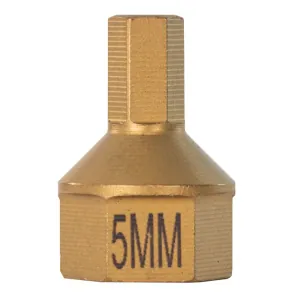 Mayhew 5 MM Metric Hex Dual Drive Bit, 7/16" Drive