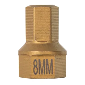 Mayhew 8 MM Metric Hex Dual Drive Bit, 7/16" Drive