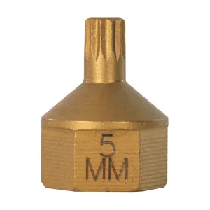 Mayhew No. 5 Triple Square Dual Drive Bit, 1/2" Drive