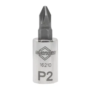 Mayhew Mayhew No. 2 Phillips&reg; Short Insert Socket Bit, 1/4-Inch Drive