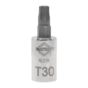 Mayhew Mayhew T30 Torx&reg; Short Insert Socket Bit, 1/4-Inch Drive