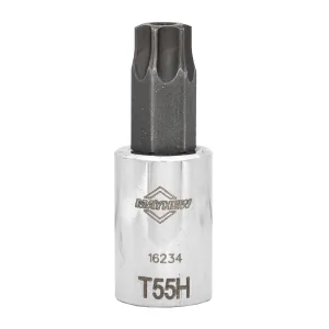 Mayhew Mayhew T55H Tamper Torx&reg; Short Insert Socket Bit, 3/8-Inch Drive