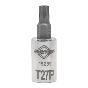 Mayhew Mayhew T27IP Torx Plus&reg; Short Insert Socket Bit, 1/4-Inch Drive