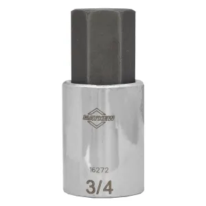 Mayhew Mayhew 3/4-Inch SAE Hex Short Insert Socket Bit, 1/2-Inch Drive