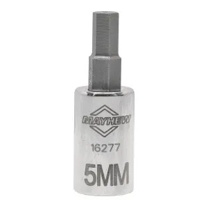 Mayhew Mayhew 5 MM Metric Hex Short Insert Socket Bit, 1/4-Inch Drive