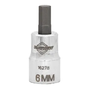 Mayhew Mayhew 6 MM Metric Hex Short Insert Socket Bit, 3/8-Inch Drive