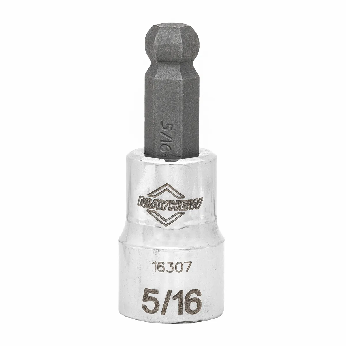 Mayhew Mayhew 5/16-Inch SAE Ball Hex Short Insert Socket Bit, 3/8-Inch Drive