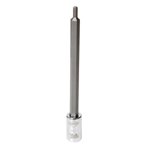 Mayhew Mayhew 3 MM Metric Hex Medium Insert Socket Bit, 1/4-Inch Drive