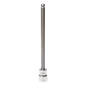 Mayhew Mayhew 1/4-Inch SAE Ball Hex Long Insert Socket Bit, 3/8-Inch Drive