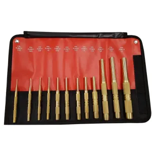 Mayhew 12-PC BRASS PIN PUNCH (INCH) SET