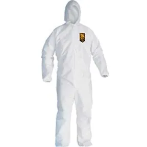 COVERALL KLEENGUARD A20 XLARGE HOOD ELAS BK WR A