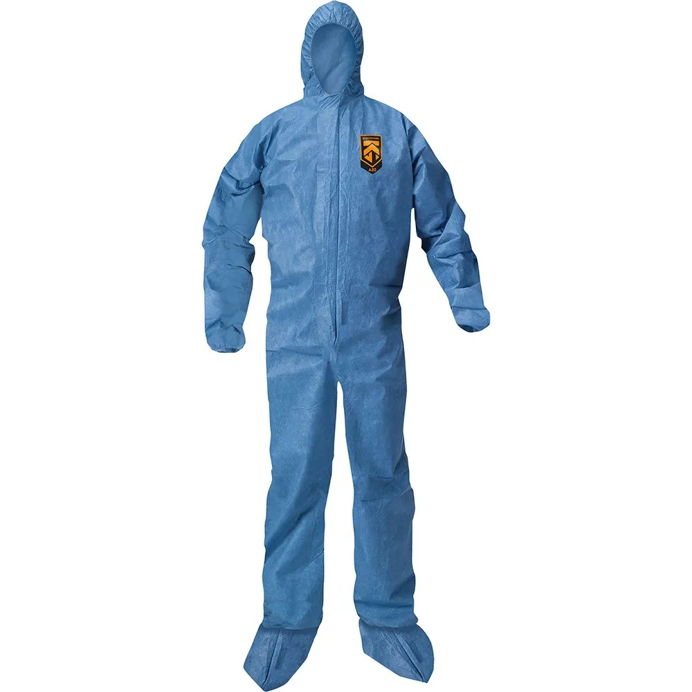COVERALL KLEENGUARD A20 3XLARGE BLUE HOOD ELAS B