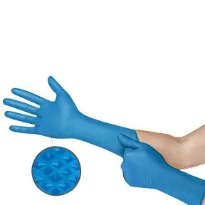 MICROFLEX 93-283, Nitrile Disposable Glove with Raised Grip, Large