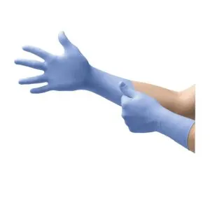FreeForm EC Powder-Free Extended Cuff Nitrile Examination Gloves, Blue, Large