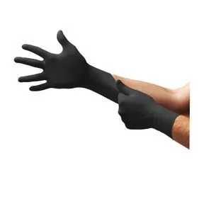MidKnight Powder-Free Nitrile Examination Gloves, Black, Large