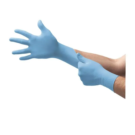 Safety Series Nitrile Powder-Free Industrial-Grade Gloves, Blue, Large