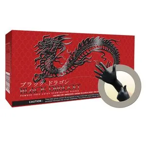 Microflex BLACK DRAGON LATEX EXAM GLOVES XL