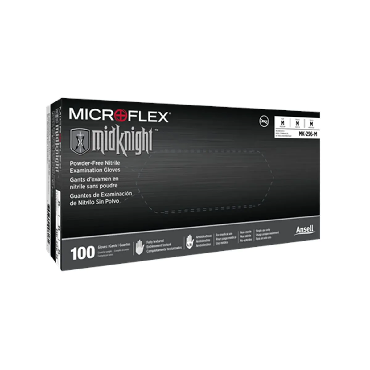 Black Nitrile Powder Free Gloves