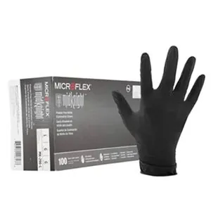 Microflex Black Nitrile Powder Free Gloves