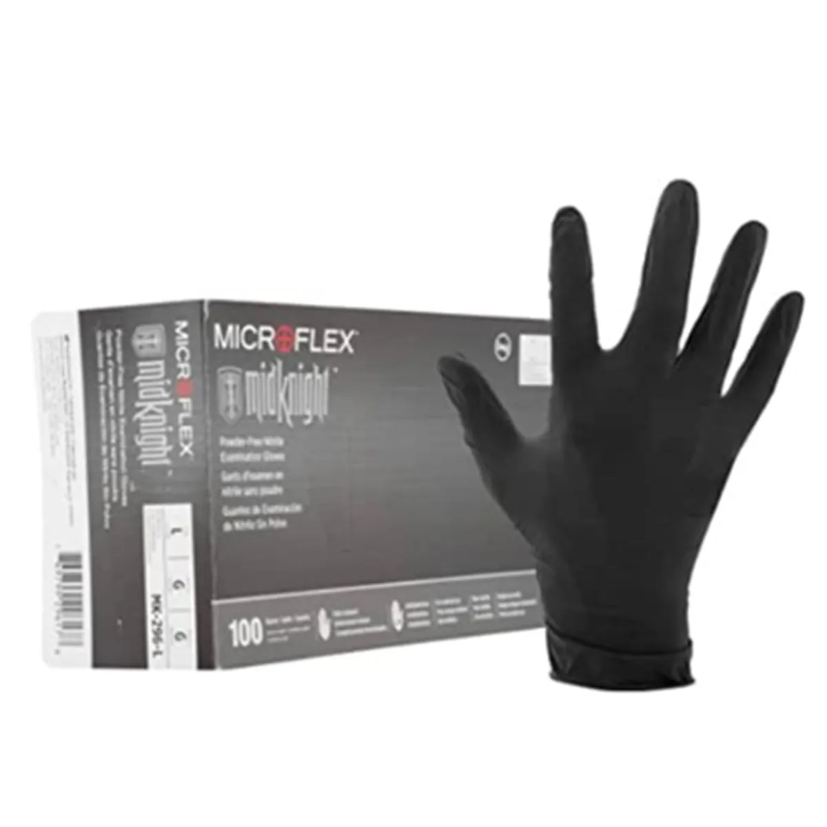 Microflex Black Nitrile Powder Free Gloves
