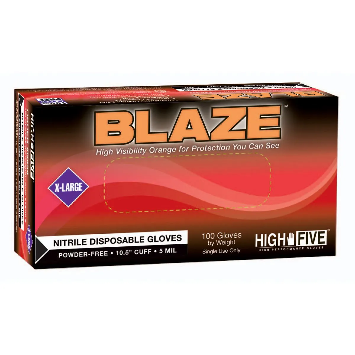 Microflex BLAZE PF NITRILE EXAM GLOVES LARGE
