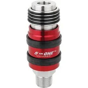 5 In ONE Universal Safety Exhaust Quick Connect Coupler 3/8" NPT, Female